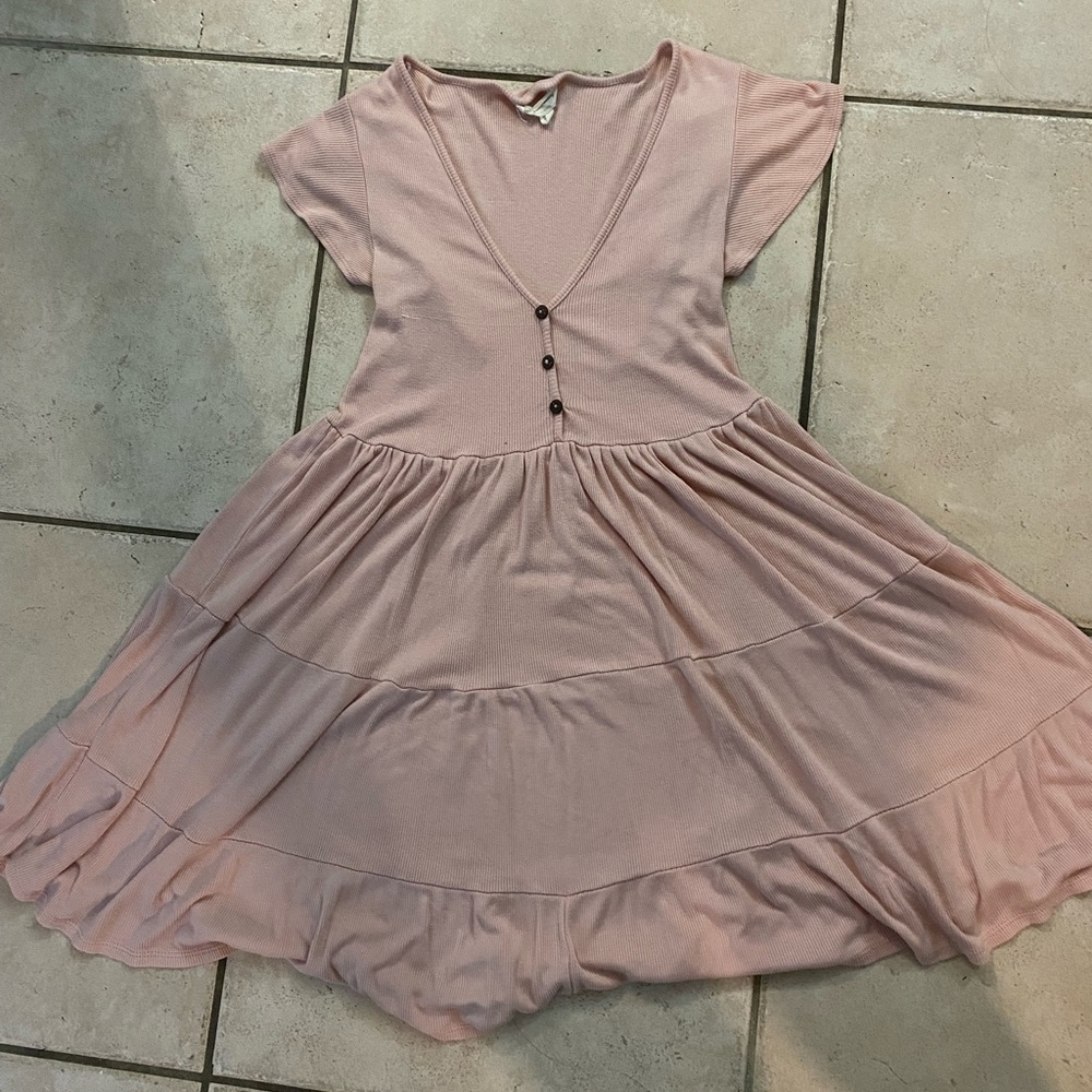 See You Monday Pink Flowy Sundress